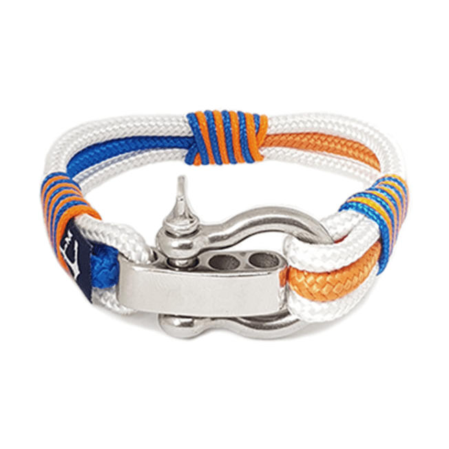 Adjustable Shackle Jolly Roger Nautical Bracelet