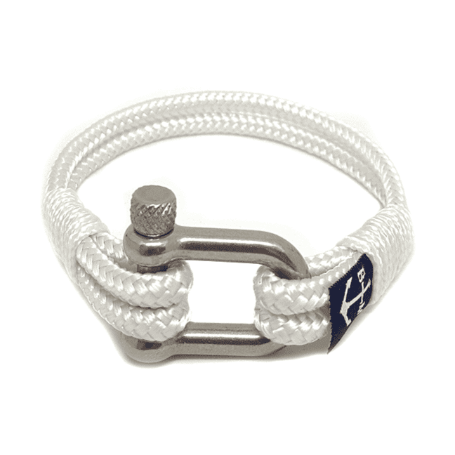 White Shackle Nautical Bracelet