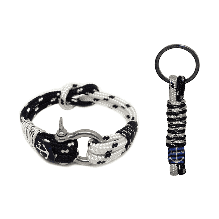 Ciarra Dotted Nautical Bracelet and Keychain