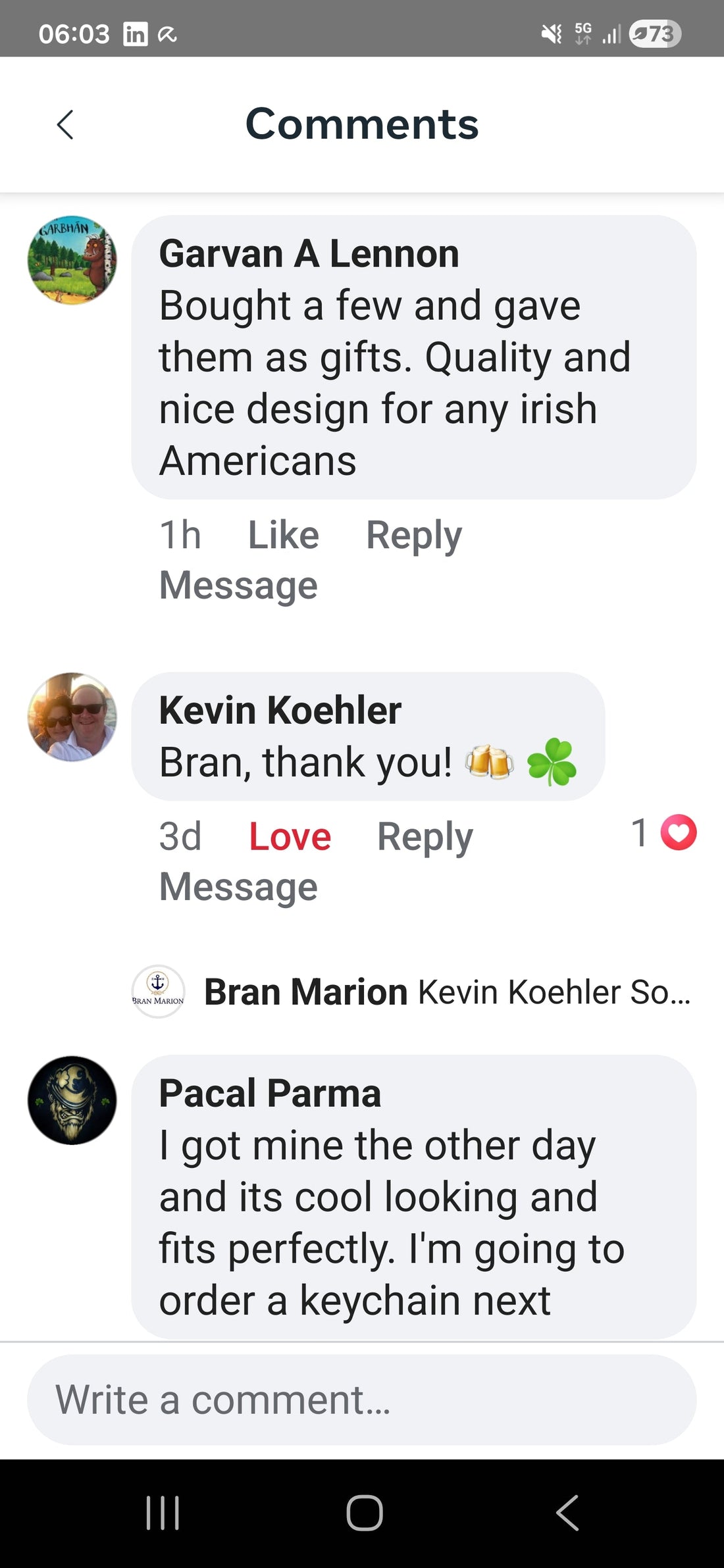 ❤️🇮🇪The comments that keep us going