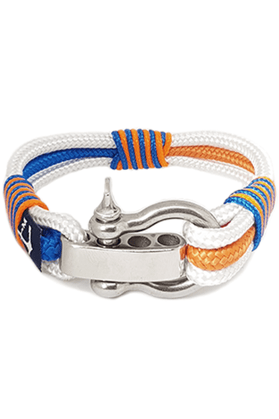 Adjustable Shackle Jolly Roger Nautical Bracelet
