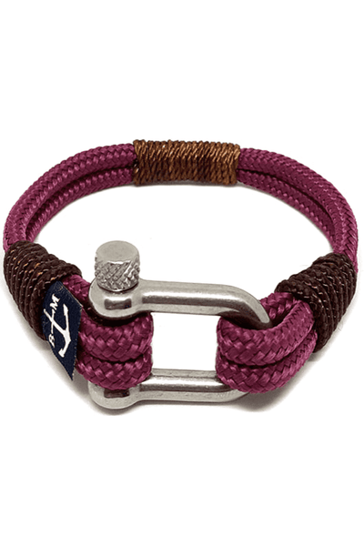 Yachting Brown and Burgundy Nautical Bracelet
